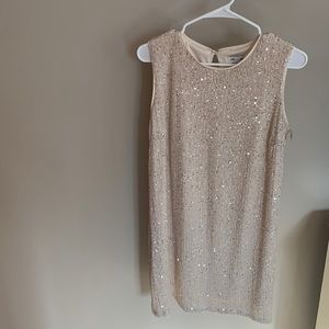 M sequin Champagne colored dress from Apricot Lane. NWT!